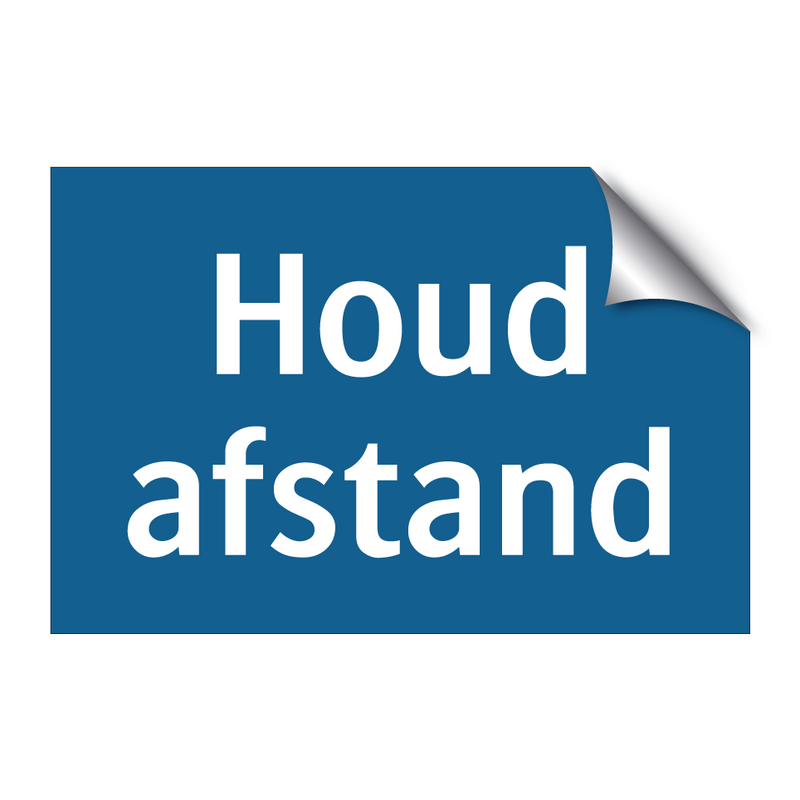 Houd afstand & Houd afstand & Houd afstand & Houd afstand