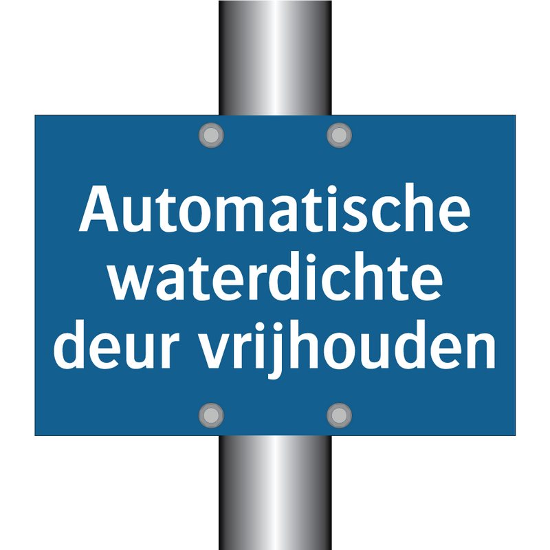 Automatische waterdichte deur vrijhouden & Automatische waterdichte deur vrijhouden