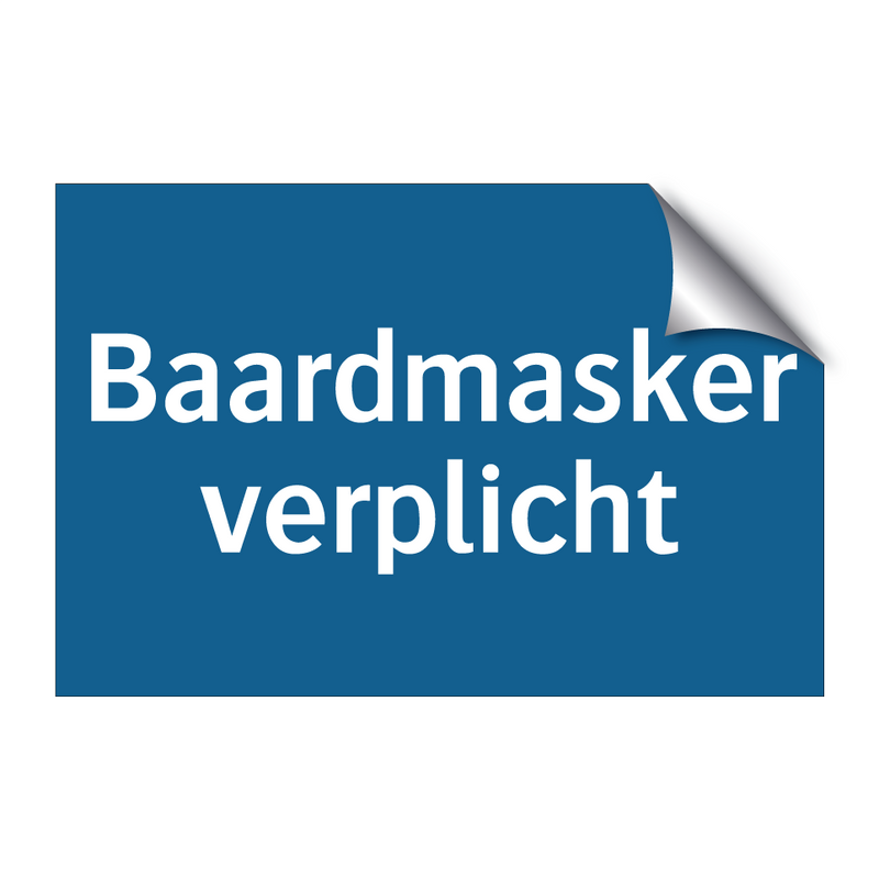 Baardmasker verplicht & Baardmasker verplicht & Baardmasker verplicht & Baardmasker verplicht