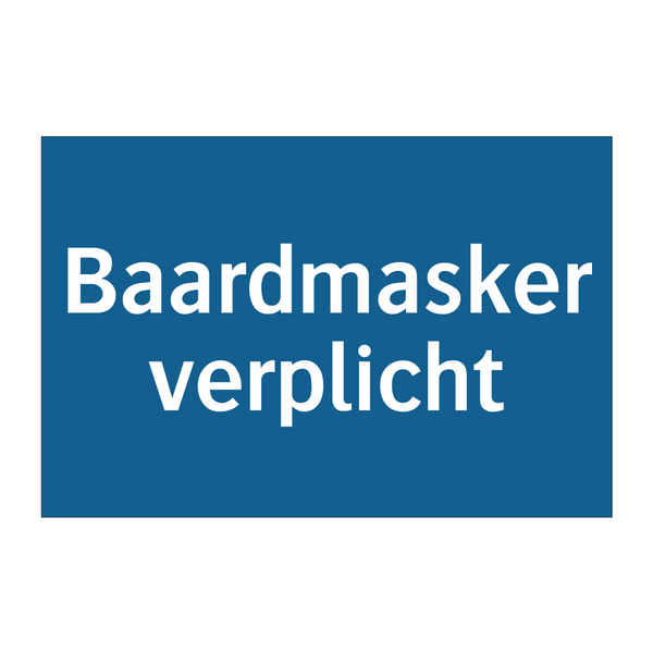 Baardmasker verplicht & Baardmasker verplicht & Baardmasker verplicht & Baardmasker verplicht