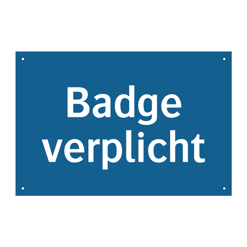 Badge verplicht & Badge verplicht & Badge verplicht & Badge verplicht & Badge verplicht