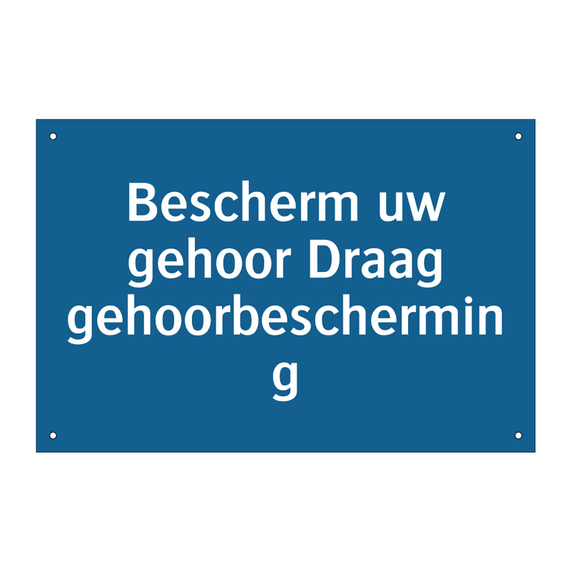 Bescherm uw gehoor Draag gehoorbescherming & Bescherm uw gehoor Draag gehoorbescherming