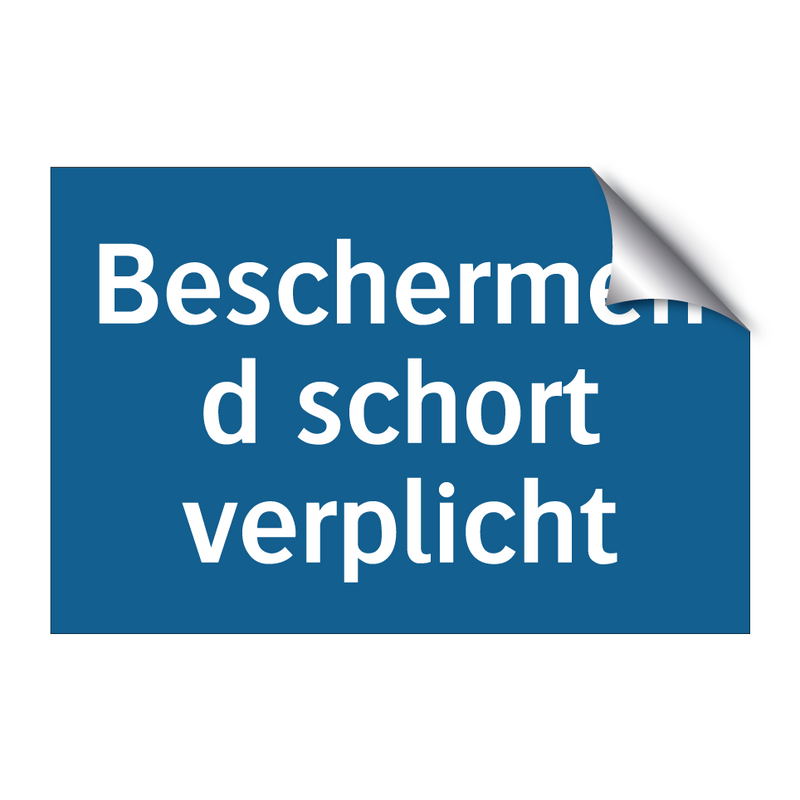 Beschermend schort verplicht & Beschermend schort verplicht & Beschermend schort verplicht