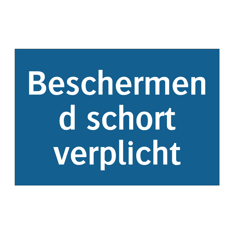 Beschermend schort verplicht & Beschermend schort verplicht & Beschermend schort verplicht