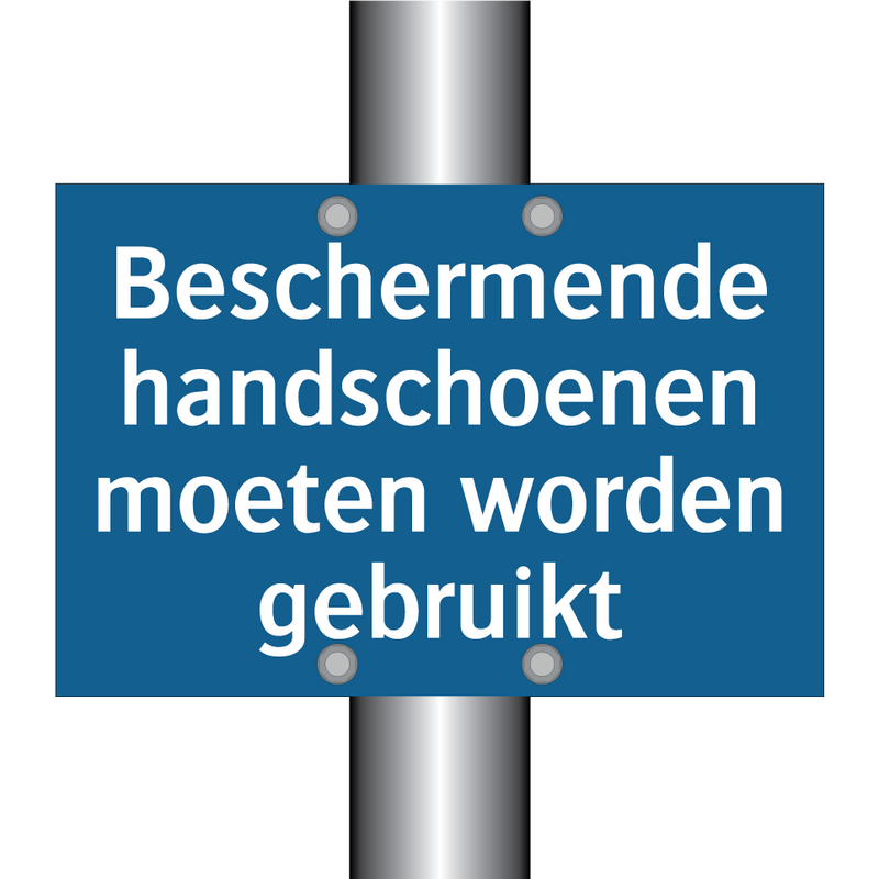 Beschermende handschoenen moeten worden gebruikt & Beschermende handschoenen moeten worden gebruikt