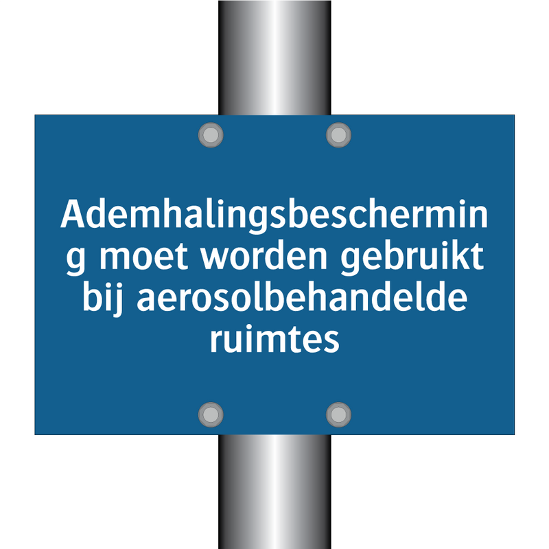 Ademhalingsbescherming moet worden gebruikt bij aerosolbehandelde ruimtes