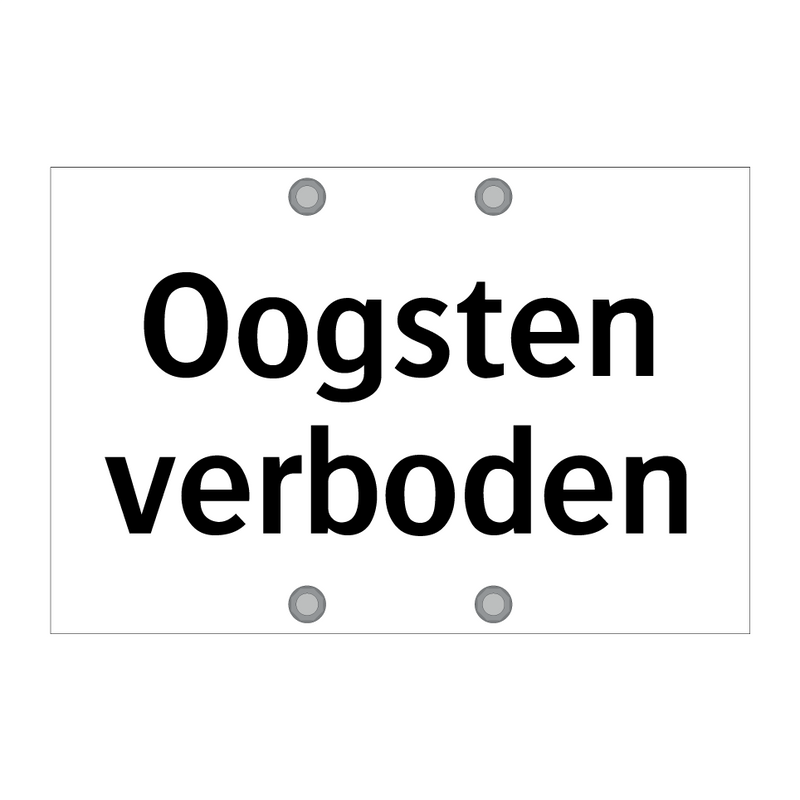 Oogsten verboden & Oogsten verboden & Oogsten verboden & Oogsten verboden & Oogsten verboden