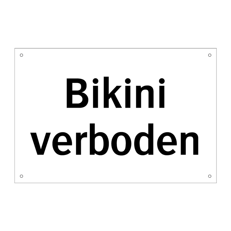 Bikini verboden & Bikini verboden & Bikini verboden & Bikini verboden & Bikini verboden