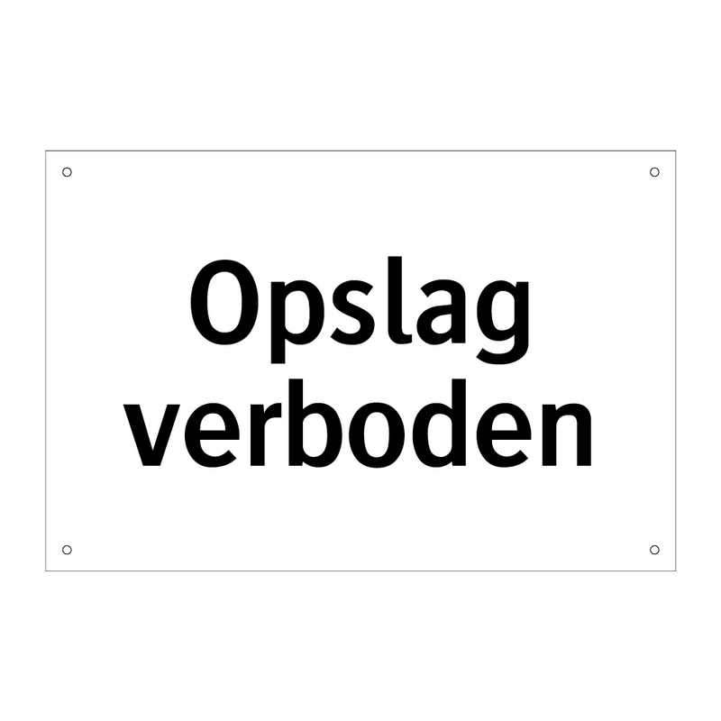 Opslag verboden & Opslag verboden & Opslag verboden & Opslag verboden & Opslag verboden