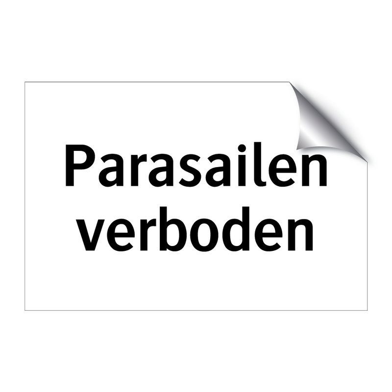 Parasailen verboden & Parasailen verboden & Parasailen verboden & Parasailen verboden