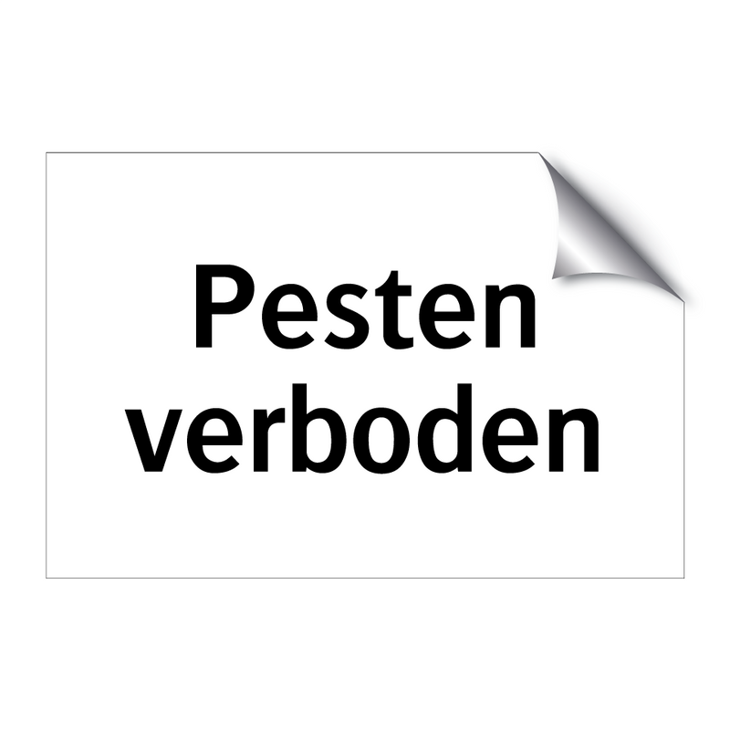 Pesten verboden & Pesten verboden & Pesten verboden & Pesten verboden