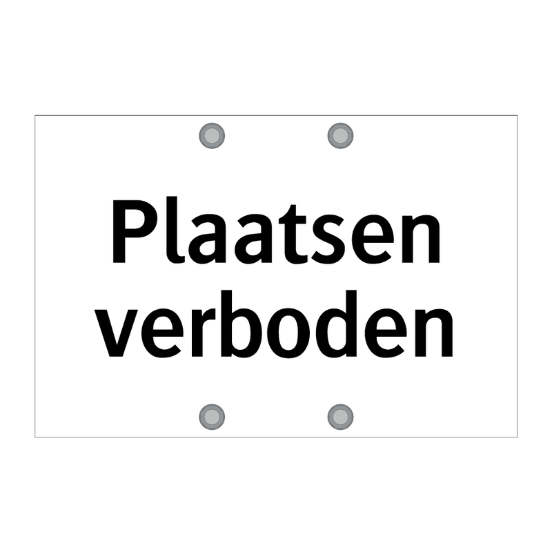 Plaatsen verboden & Plaatsen verboden & Plaatsen verboden & Plaatsen verboden & Plaatsen verboden