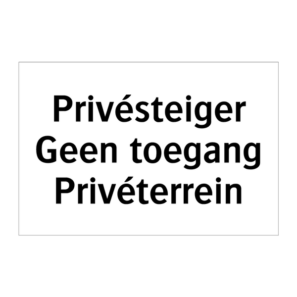 Privésteiger Geen toegang Privéterrein & Privésteiger Geen toegang Privéterrein