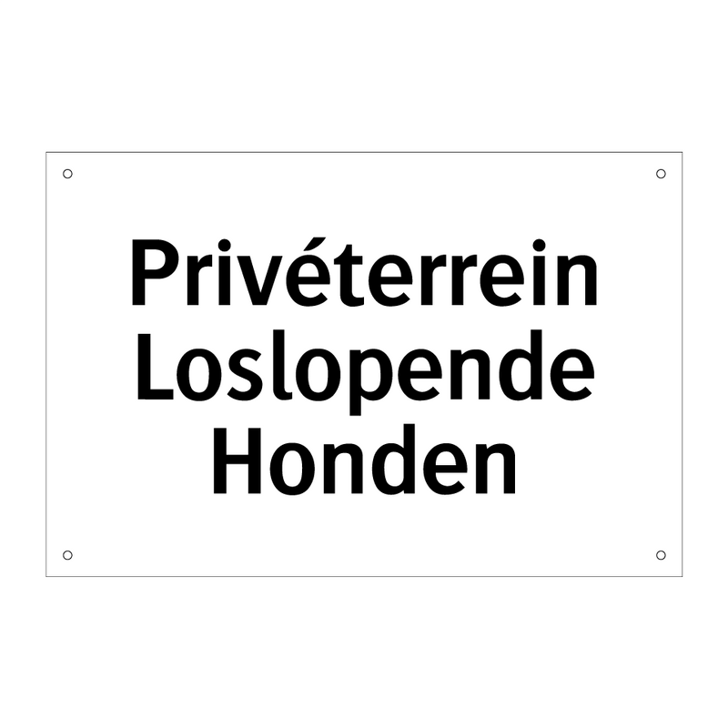 Privéterrein Loslopende Honden & Privéterrein Loslopende Honden & Privéterrein Loslopende Honden