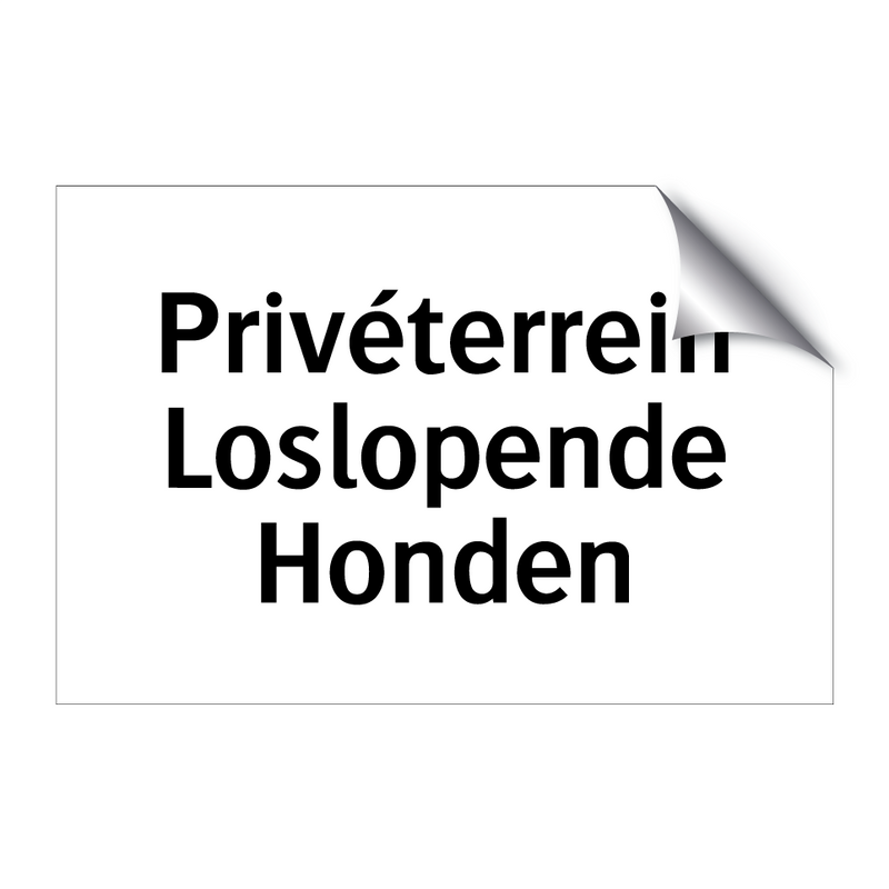 Privéterrein Loslopende Honden & Privéterrein Loslopende Honden & Privéterrein Loslopende Honden