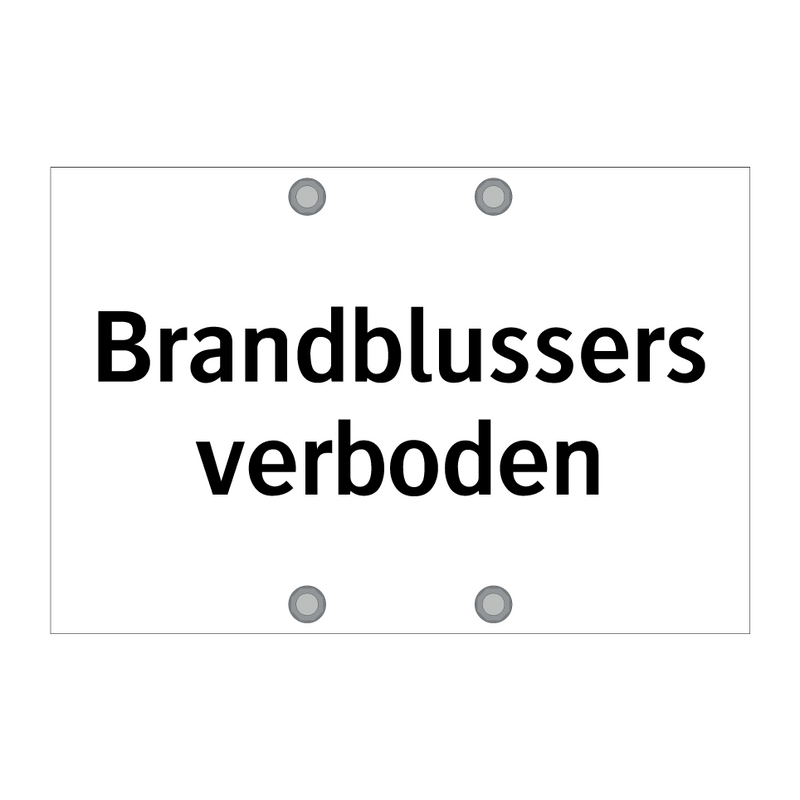 Brandblussers verboden & Brandblussers verboden & Brandblussers verboden & Brandblussers verboden