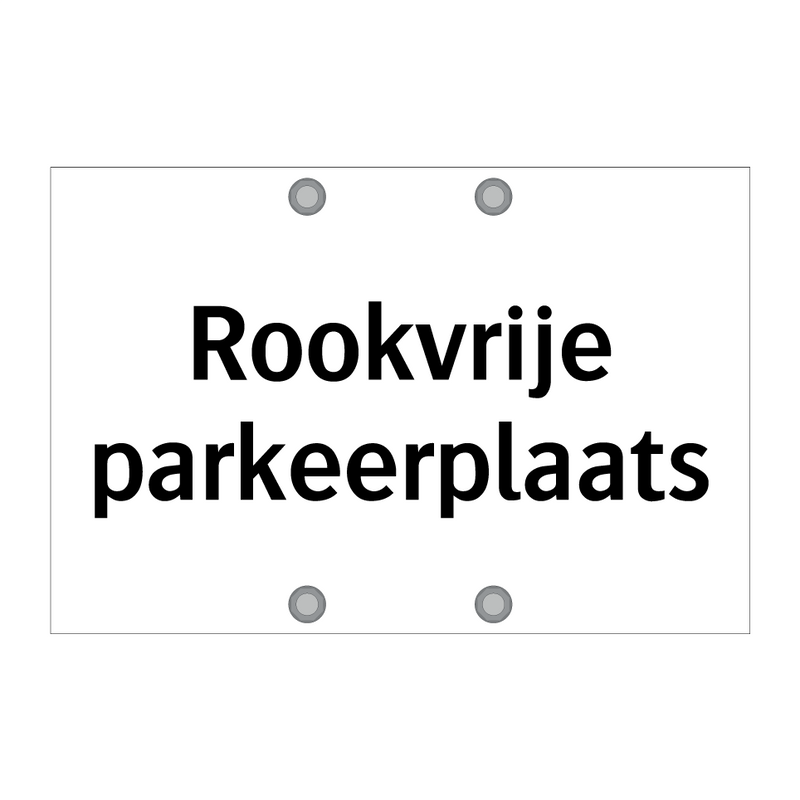 Rookvrije parkeerplaats & Rookvrije parkeerplaats & Rookvrije parkeerplaats