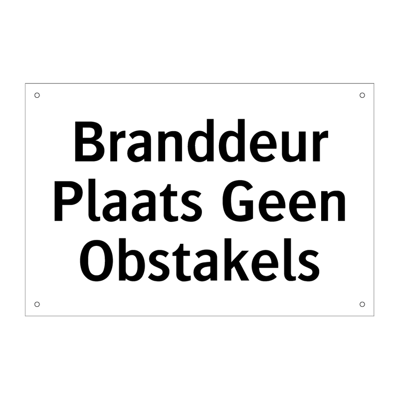 Branddeur Plaats Geen Obstakels & Branddeur Plaats Geen Obstakels & Branddeur Plaats Geen Obstakels