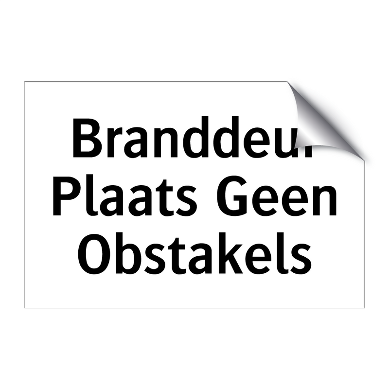 Branddeur Plaats Geen Obstakels & Branddeur Plaats Geen Obstakels & Branddeur Plaats Geen Obstakels