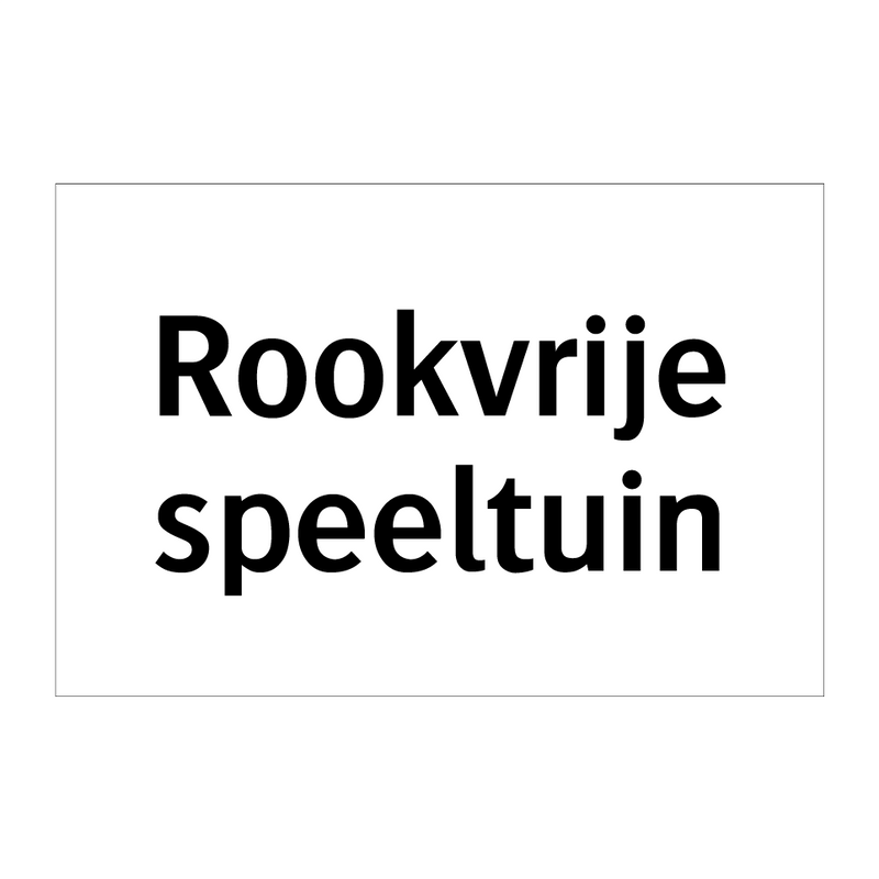 Rookvrije speeltuin & Rookvrije speeltuin & Rookvrije speeltuin & Rookvrije speeltuin