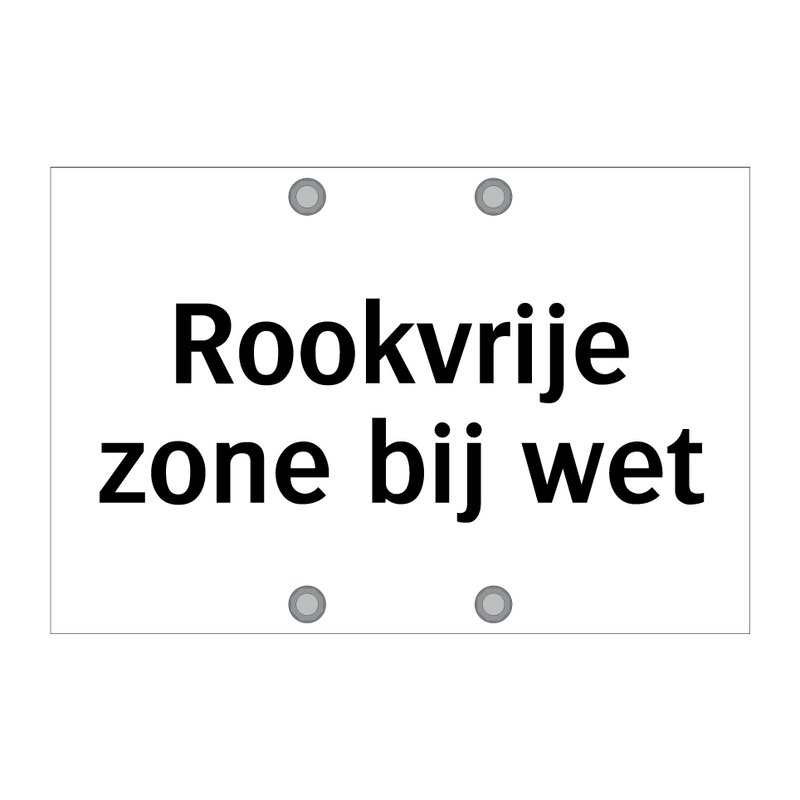 Rookvrije zone bij wet & Rookvrije zone bij wet & Rookvrije zone bij wet & Rookvrije zone bij wet