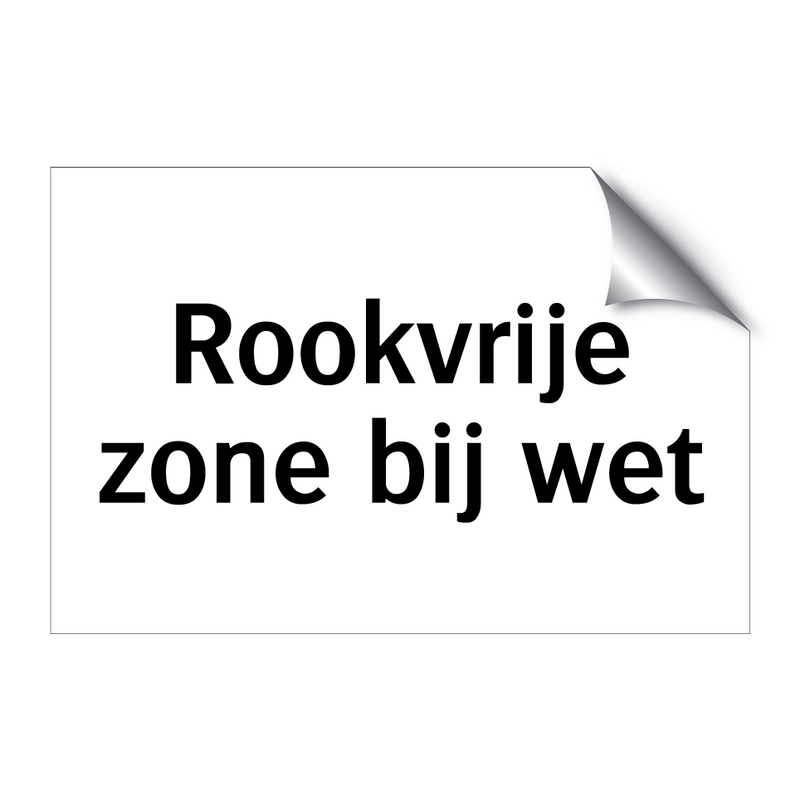 Rookvrije zone bij wet & Rookvrije zone bij wet & Rookvrije zone bij wet & Rookvrije zone bij wet