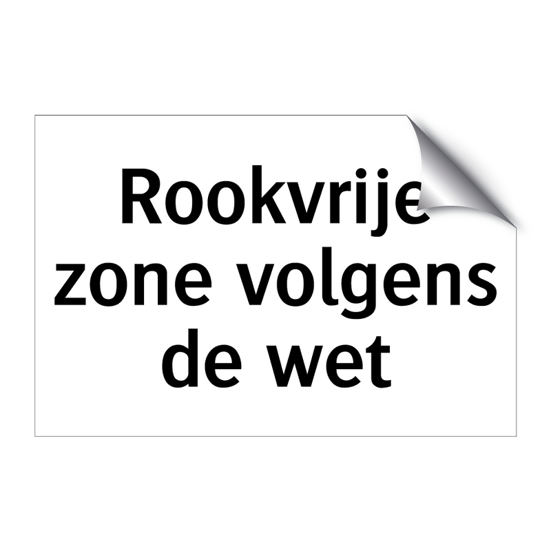 Rookvrije zone volgens de wet & Rookvrije zone volgens de wet & Rookvrije zone volgens de wet