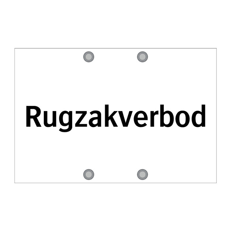 Rugzakverbod & Rugzakverbod & Rugzakverbod & Rugzakverbod & Rugzakverbod