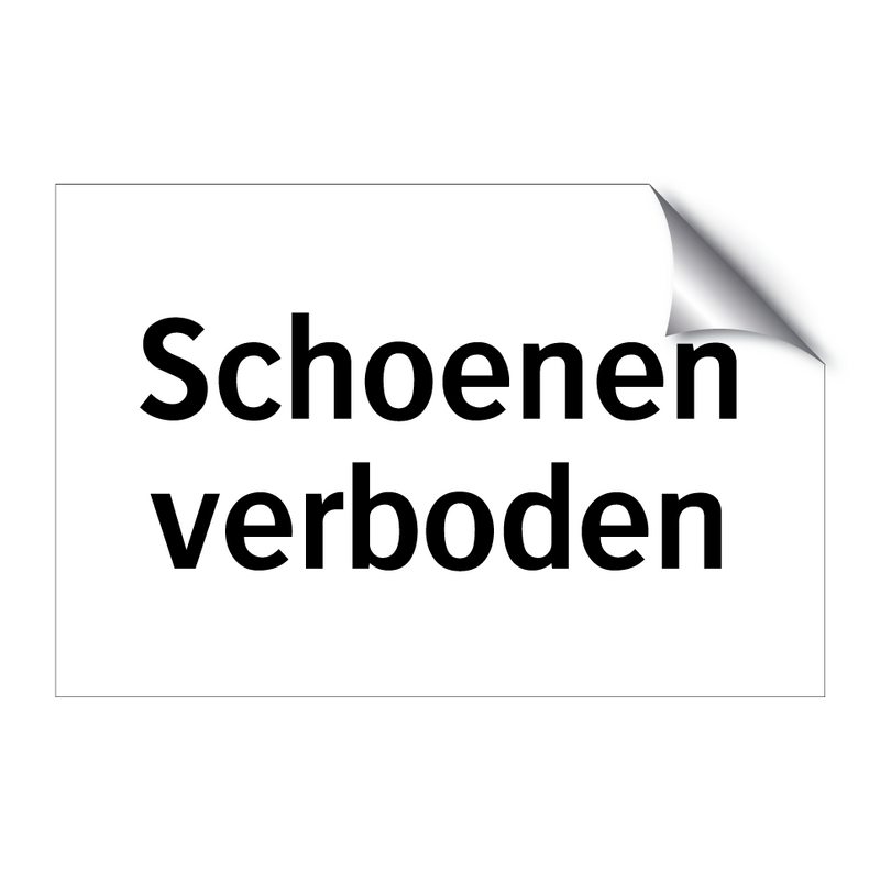 Schoenen verboden & Schoenen verboden & Schoenen verboden & Schoenen verboden