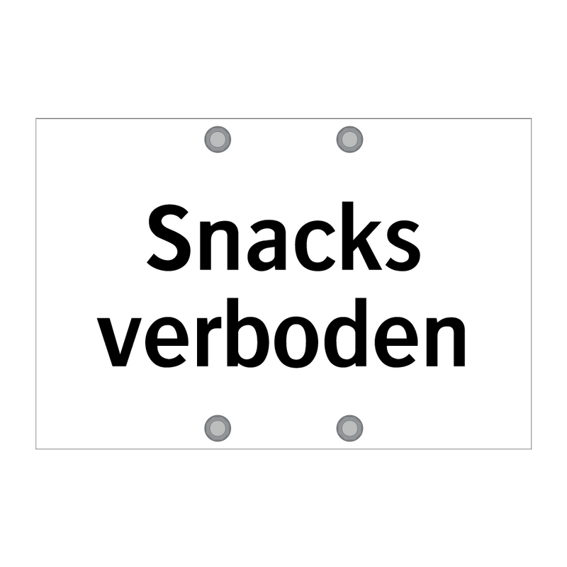 Snacks verboden & Snacks verboden & Snacks verboden & Snacks verboden & Snacks verboden