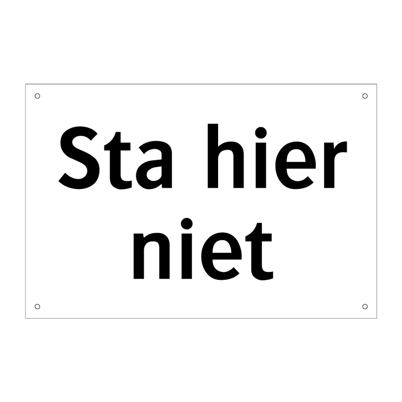 Sta hier niet & Sta hier niet & Sta hier niet & Sta hier niet & Sta hier niet & Sta hier niet