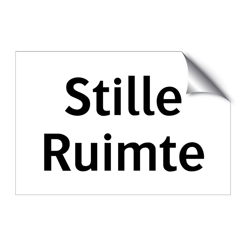 Stille Ruimte & Stille Ruimte & Stille Ruimte & Stille Ruimte