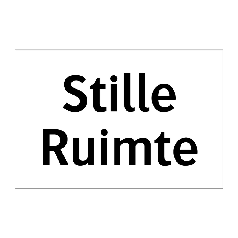 Stille Ruimte & Stille Ruimte & Stille Ruimte & Stille Ruimte & Stille Ruimte & Stille Ruimte