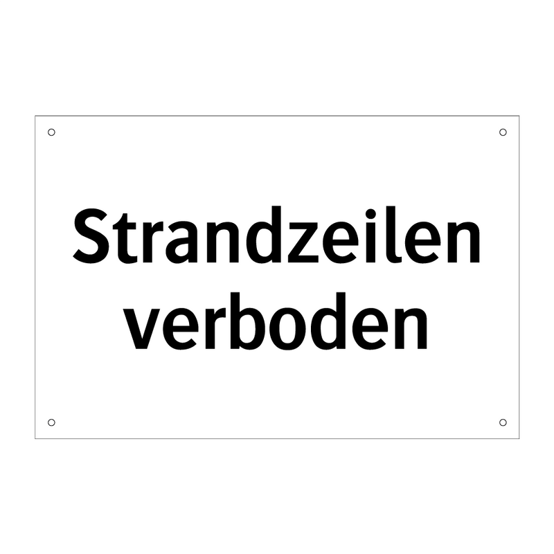 Strandzeilen verboden & Strandzeilen verboden & Strandzeilen verboden & Strandzeilen verboden