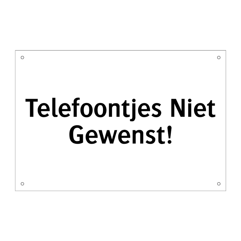 Telefoontjes Niet Gewenst & Telefoontjes Niet Gewenst & Telefoontjes Niet Gewenst