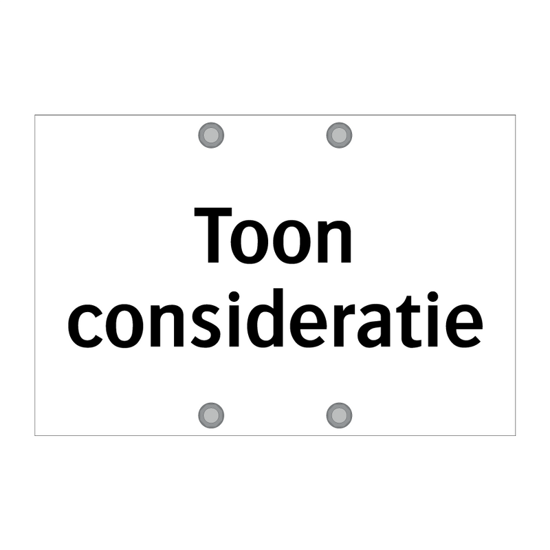 Toon consideratie & Toon consideratie & Toon consideratie & Toon consideratie & Toon consideratie