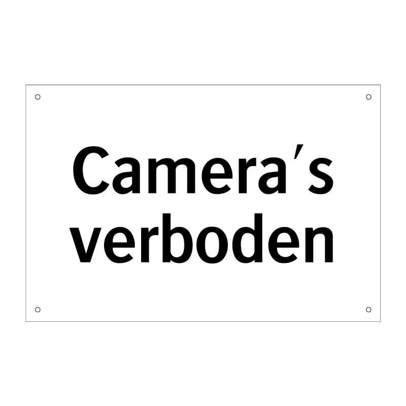 Camera's verboden & Camera's verboden & Camera's verboden & Camera's verboden & Camera's verboden