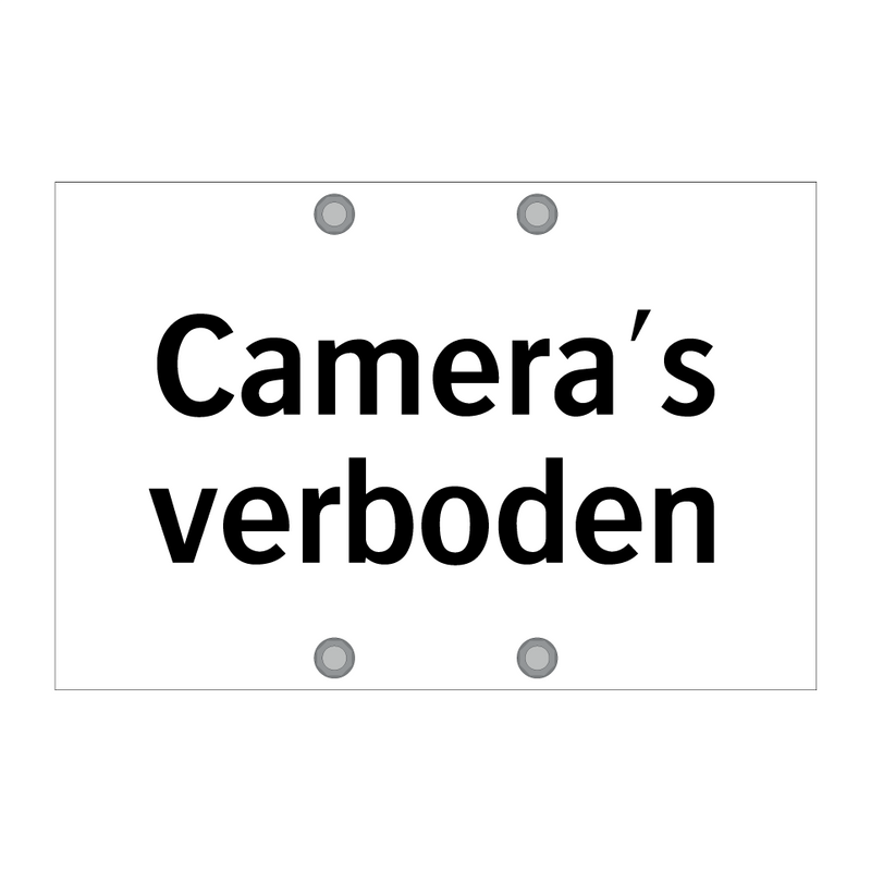 Camera's verboden & Camera's verboden & Camera's verboden & Camera's verboden & Camera's verboden