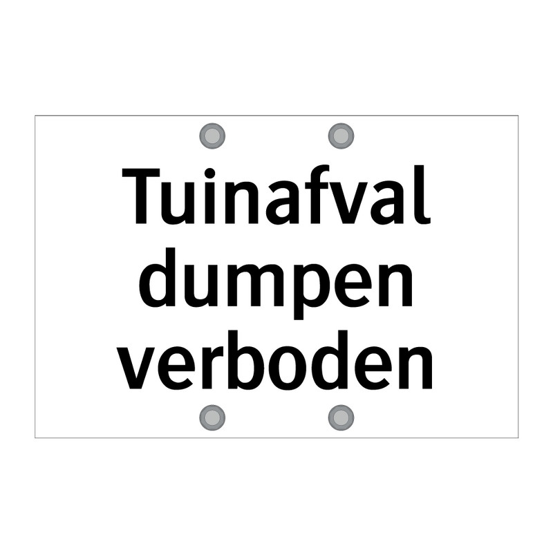 Tuinafval dumpen verboden & Tuinafval dumpen verboden & Tuinafval dumpen verboden