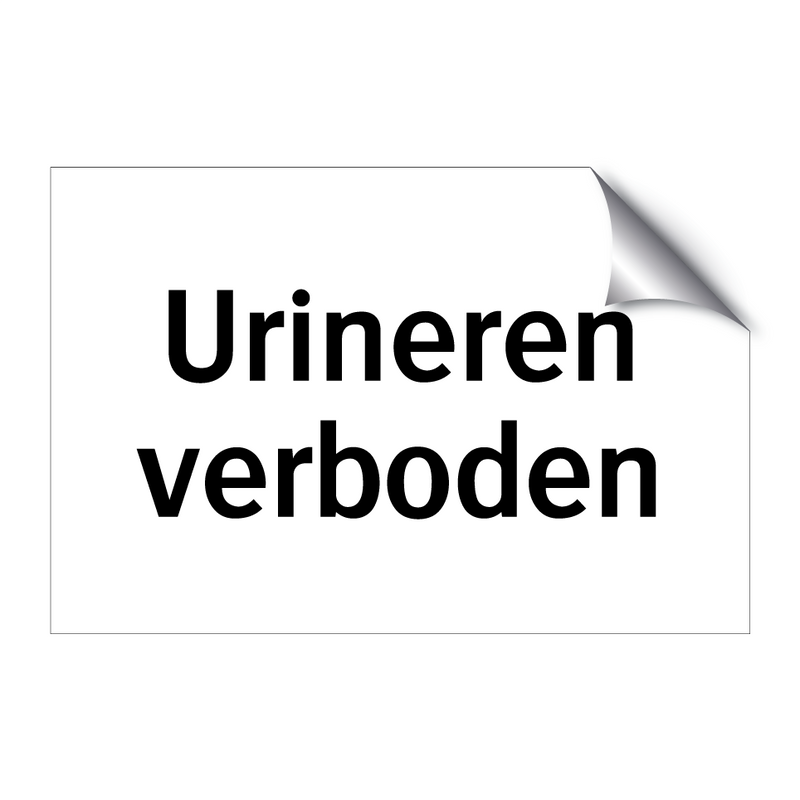 Urineren verboden & Urineren verboden & Urineren verboden & Urineren verboden