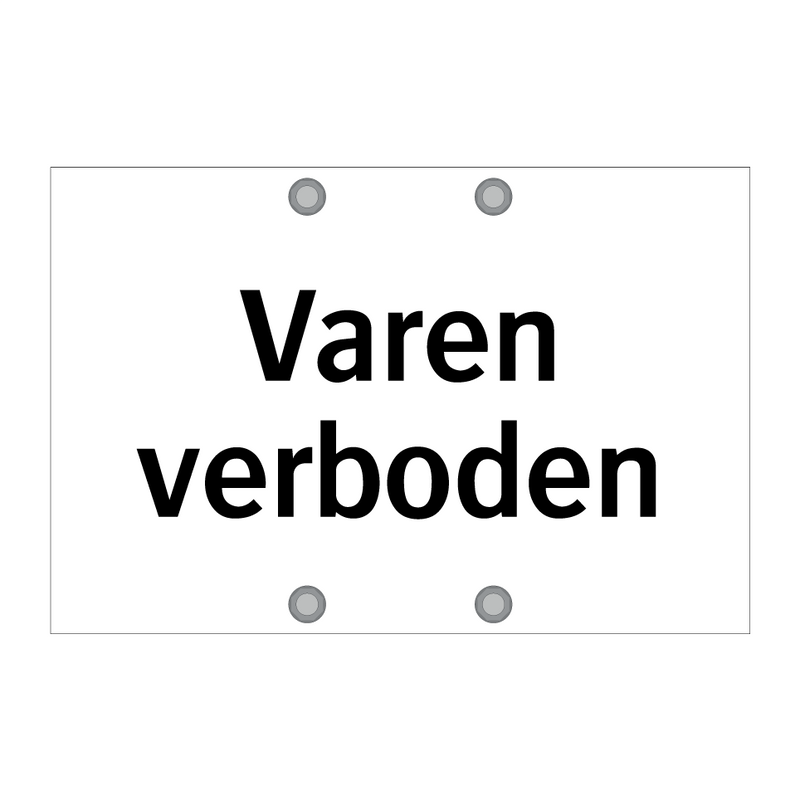 Varen verboden & Varen verboden & Varen verboden & Varen verboden & Varen verboden