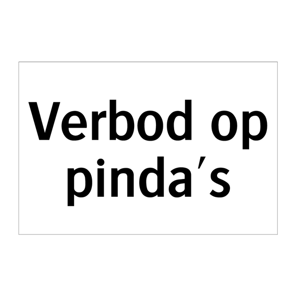 Verbod op pinda's & Verbod op pinda's & Verbod op pinda's & Verbod op pinda's & Verbod op pinda's