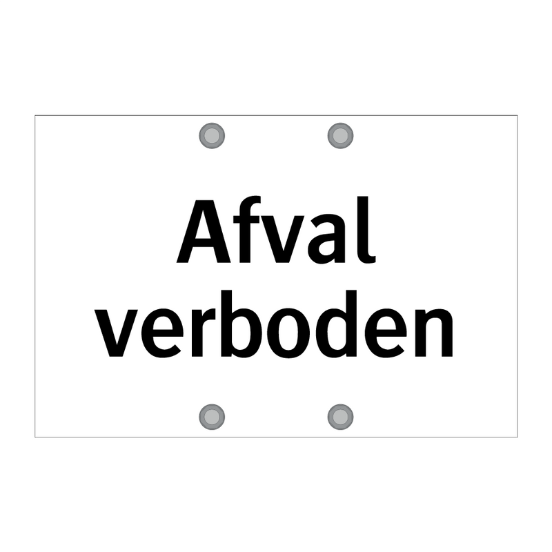 Afval verboden & Afval verboden & Afval verboden & Afval verboden & Afval verboden