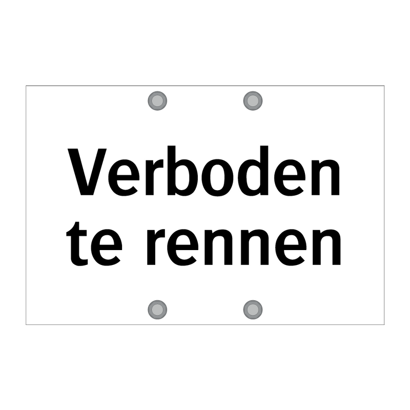 Verboden te rennen & Verboden te rennen & Verboden te rennen & Verboden te rennen