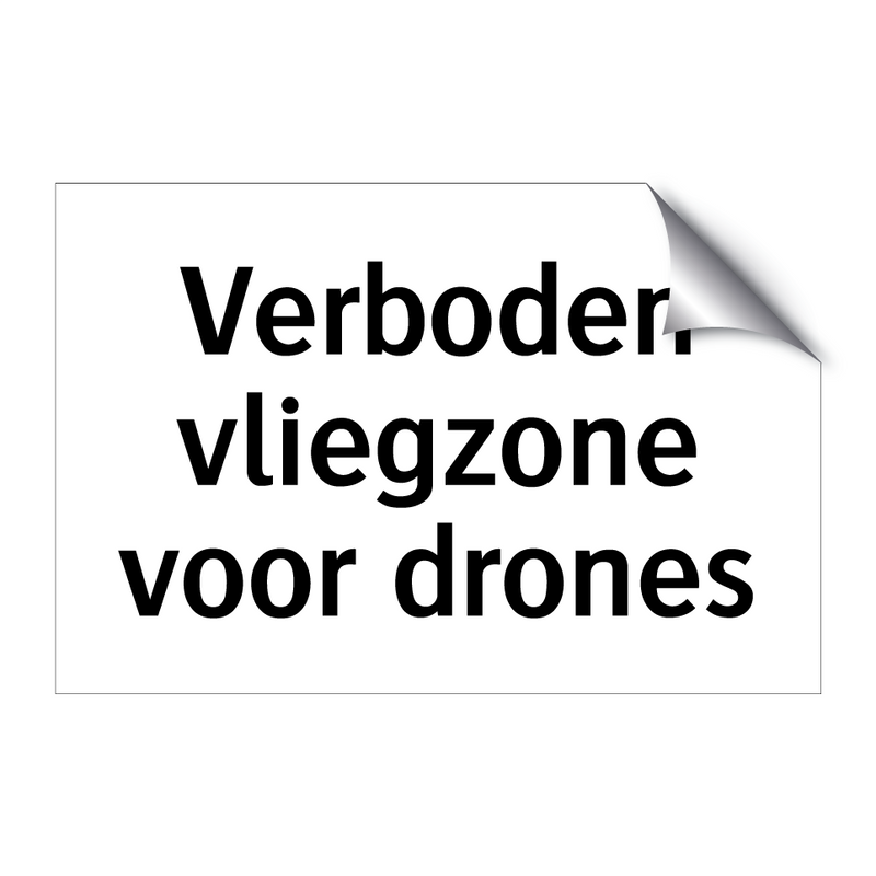 Verboden vliegzone voor drones & Verboden vliegzone voor drones & Verboden vliegzone voor drones