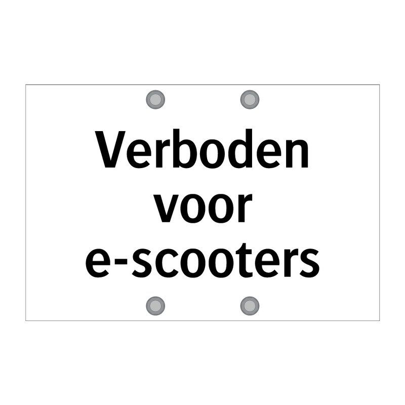 Verboden voor e-scooters & Verboden voor e-scooters & Verboden voor e-scooters