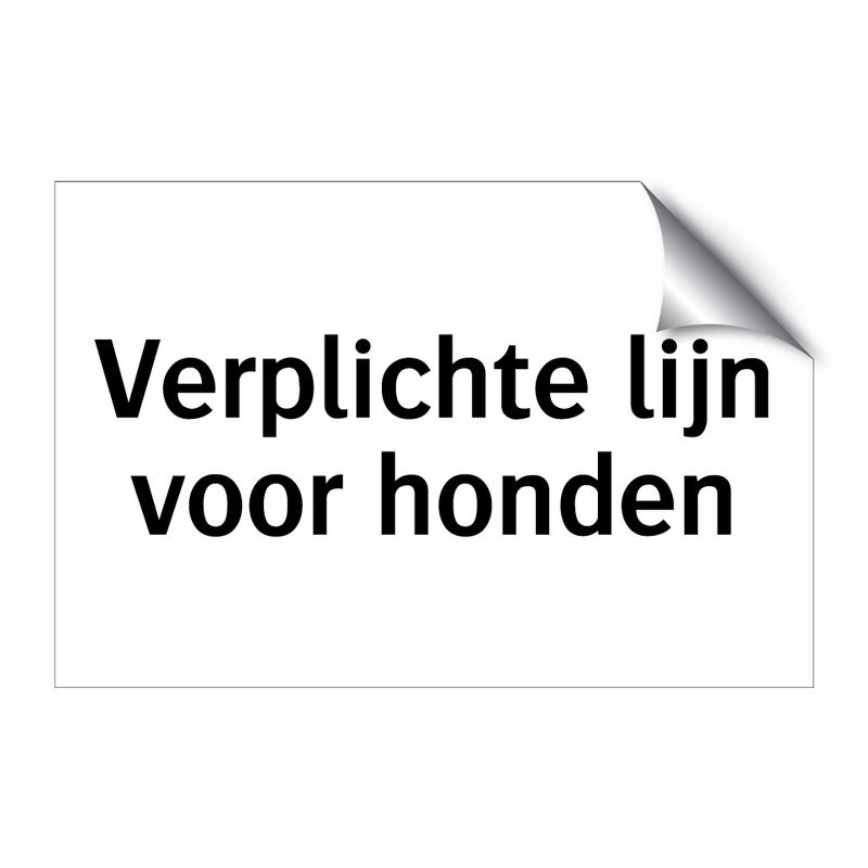 Verplichte lijn voor honden & Verplichte lijn voor honden & Verplichte lijn voor honden