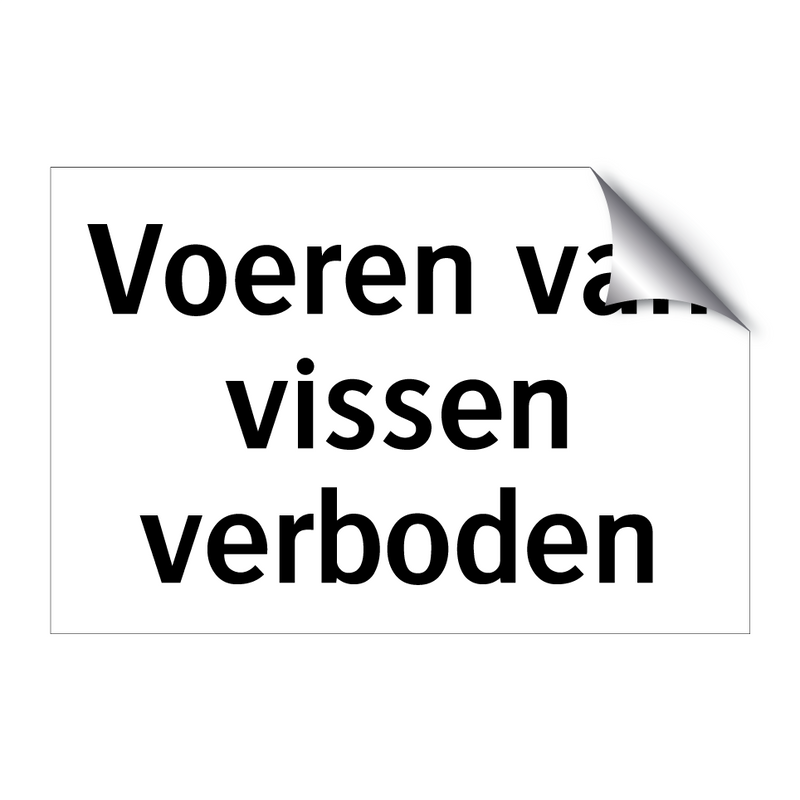 Voeren van vissen verboden & Voeren van vissen verboden & Voeren van vissen verboden