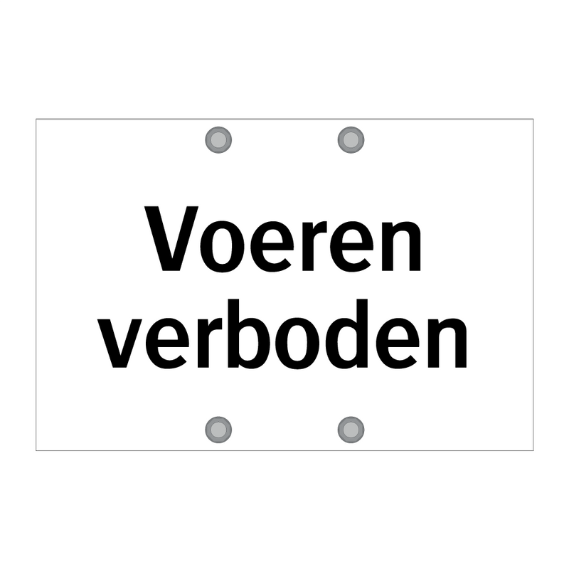 Voeren verboden & Voeren verboden & Voeren verboden & Voeren verboden & Voeren verboden