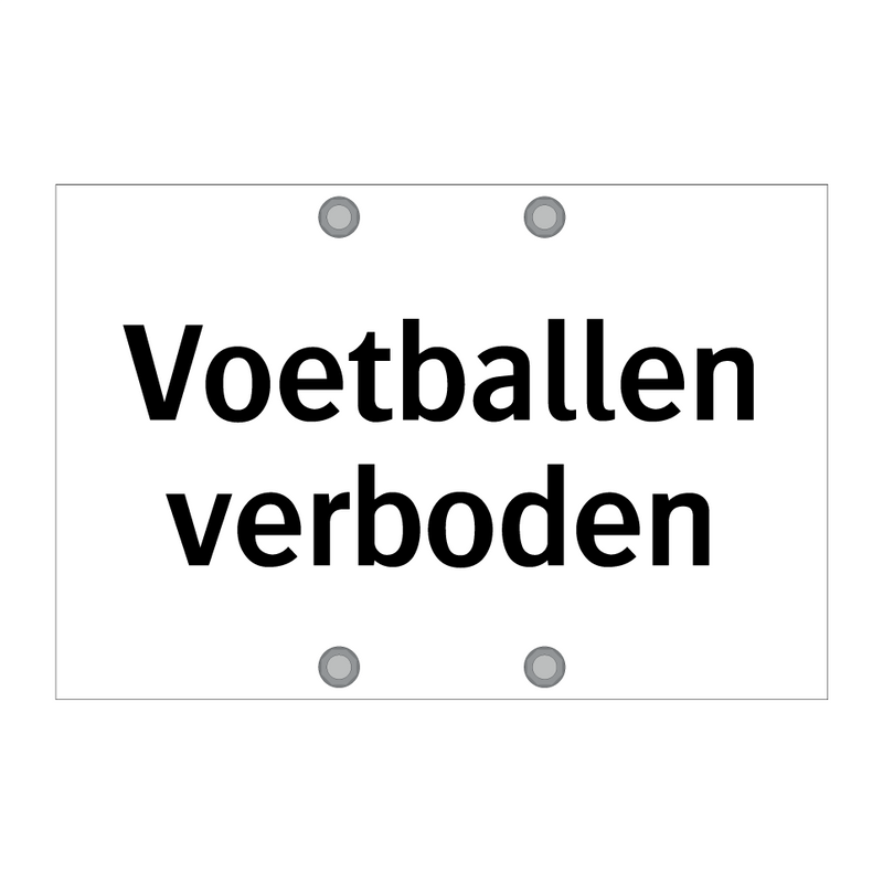 Voetballen verboden & Voetballen verboden & Voetballen verboden & Voetballen verboden